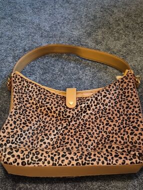 Nwot Stoney Clover Lane Leopard Hobo Bag